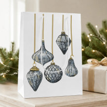 Ornement de Noël en verre de mercure vintage