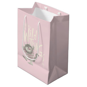 Sac Cadeau Moyen Où les choses sauvages sont citées - rose