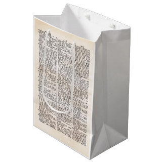 Sac Cadeau Moyen Page du dictionnaire Book Lover's Dictionary Bag