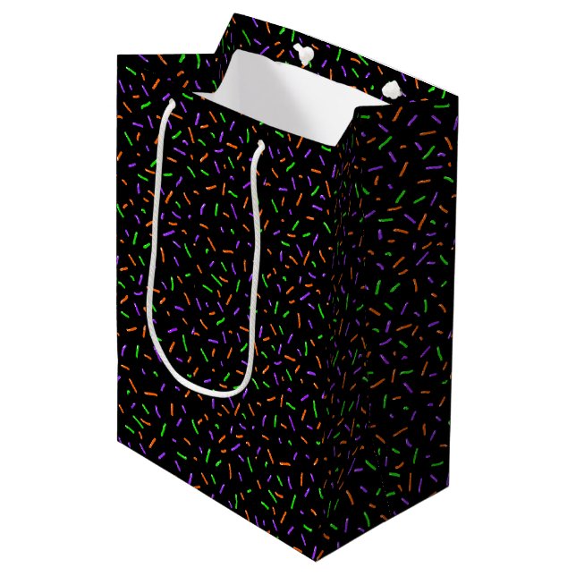 Sac Cadeau Moyen Paillettes Effrayantes (Devant Angle)