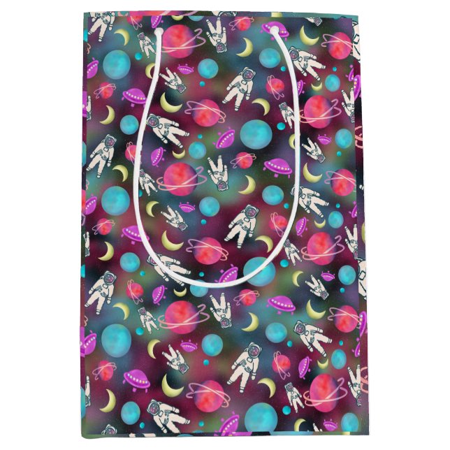 Sac Cadeau Moyen Palette d'espace (Devant)