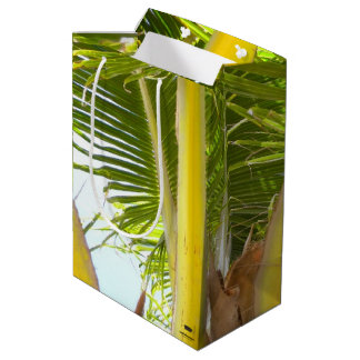 Sac Cadeau Moyen Palmier tropical et ciel bleu