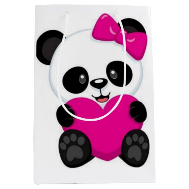 Sac Cadeau Moyen Panda (Devant)