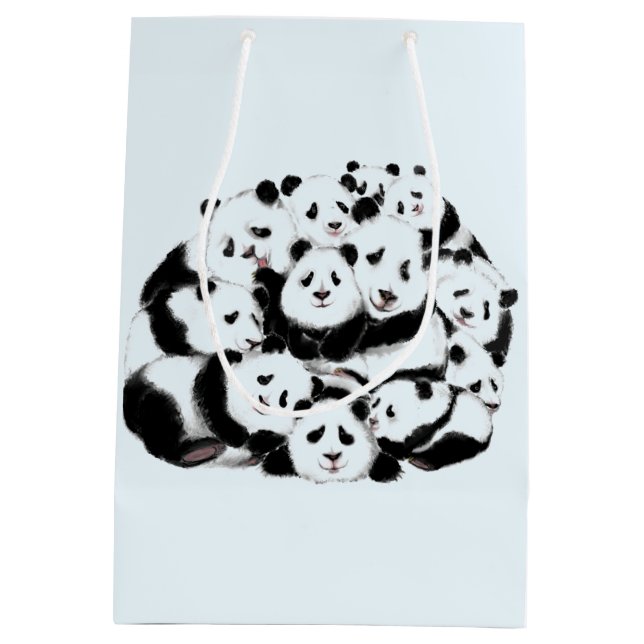 Sac Cadeau Moyen Pandas - Pandemic - Big Hugs - Drawings Collection (Dos)