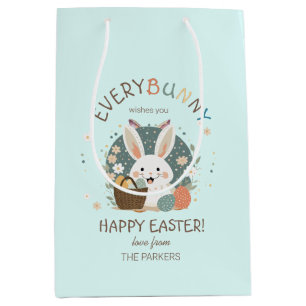 Sac Cadeau Moyen Panier d'oeufs de lapin de Pâques ID1013