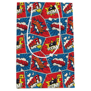 Sac Cadeau Moyen Panneaux de bandes dessinées Pop Art