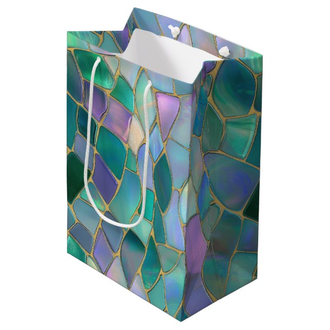 Sac Cadeau Moyen Papier Cadeau (Devant Angle)