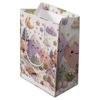 Sac Cadeau Moyen Papier de soie fantaisiste