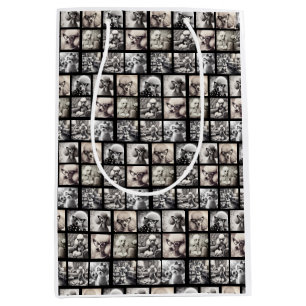Sac Cadeau Moyen Papier d'emballage de photos collage 9 amusants