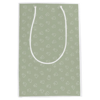 Sac Cadeau Moyen Papier d'emballage dent mignon