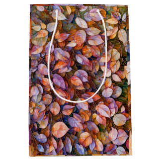 Sac Cadeau Moyen Papier d'emballage floral