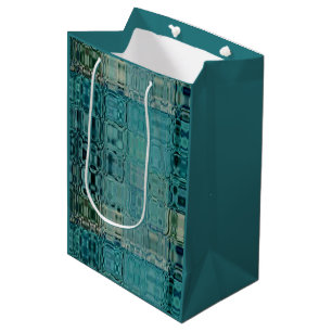 Sac Cadeau Moyen Papier d'emballage MVB Bleu sarcelle - FauxGlass