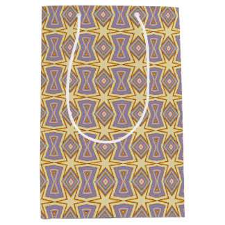 Sac Cadeau Moyen Papier d'emballage Solar Star et diamant
