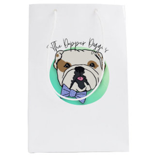 Sac Cadeau Moyen Papier Tissu Doggies Dapper