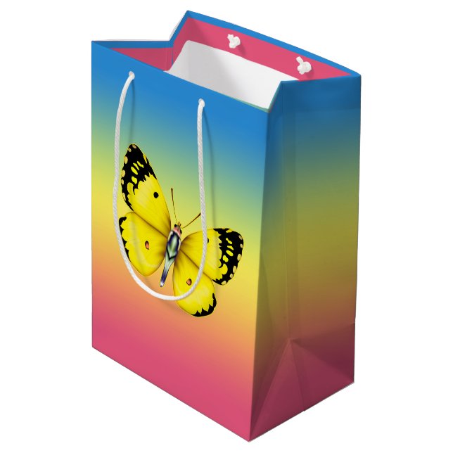 Sac Cadeau Moyen Papillon (Dos Angle)