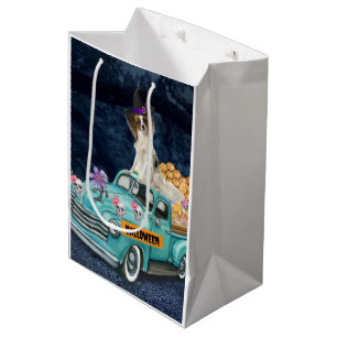 Sac Cadeau Moyen Papillon Chien Halloween Camion Effrayant Nuit