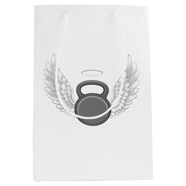 Sac Cadeau Moyen Paradis des kettlebells (Devant)