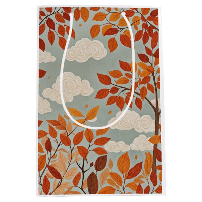 Sac Cadeau Moyen Parfum automnal (Devant)