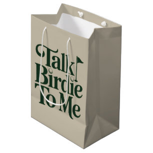 Sac Cadeau Moyen Parle Oiseau À Moi Golf Drôle Golfeuse Amoureuse