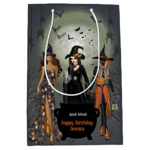 Sac Cadeau Moyen Parti des sorcières éffrayantes d'Halloween