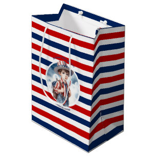 Sac Cadeau Moyen Patriotique All American Boy Birthday Party