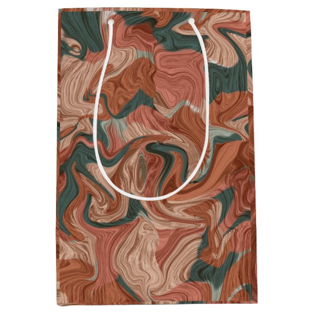 Sac Cadeau Moyen Pattern marble (Devant)