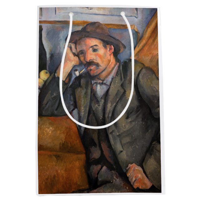 Sac Cadeau Moyen Paul Cezanne - Fumeur (Devant)