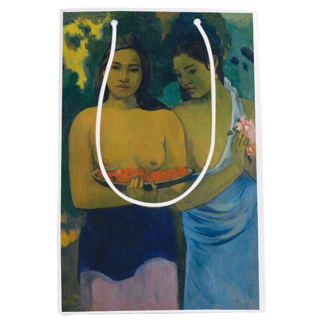 Sac Cadeau Moyen Paul Gauguin - Deux femmes tahitiennes (Devant)