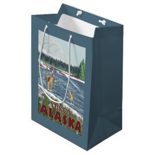 Sac Cadeau Moyen Pêcheur de mouche - le Yukon, Alaska