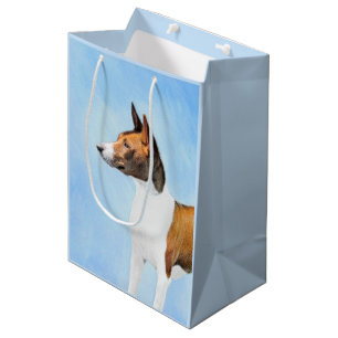Sac Cadeau Moyen Peinture Basenji - Belle Art Original