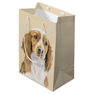 Sac Cadeau Moyen Peinture de Welsh Springer Spaniel - Art original