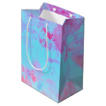 Peinture éclaboussée abstraite rose bleu élégant