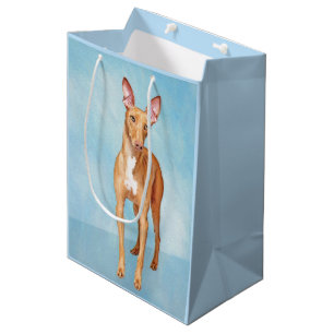 Sac Cadeau Moyen Peinture Pharaon Hound - Cute Original Chien Art
