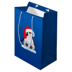 Sac Cadeau Moyen Penguin de Christmas