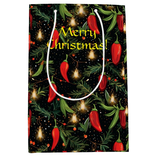 Sac Cadeau Moyen Peppers chili (Devant)