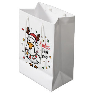 Sac Cadeau Moyen Père Noël Joyeux Noël Canard Drôle Mignon
