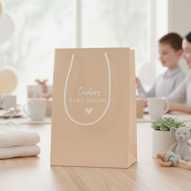 Sac Cadeau Moyen Personalized, NAME Baby Shower (Créateur téléchargé)
