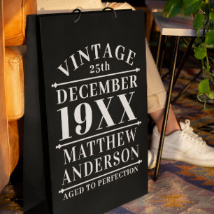 Sac Cadeau Moyen Personnalisé Vintage à la perfection