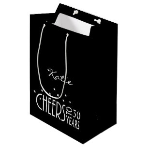 Sac Cadeau Moyen Personnalisez avec n'importe quel âge Chefs papier