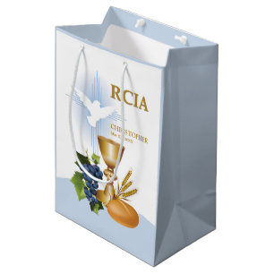 Sac Cadeau Moyen Personnalisez, RCIA Félicitations Sacrement Cathol