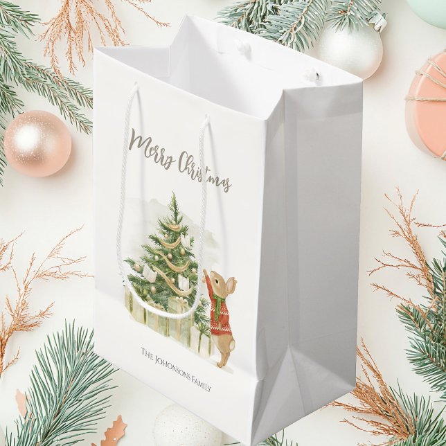 Sac Cadeau Moyen Peter Rabbit arbre de Noël (Créateur téléchargé)