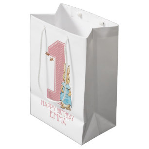 Sac Cadeau Moyen Peter Rabbit   Papier d'anniversaire pour la premi