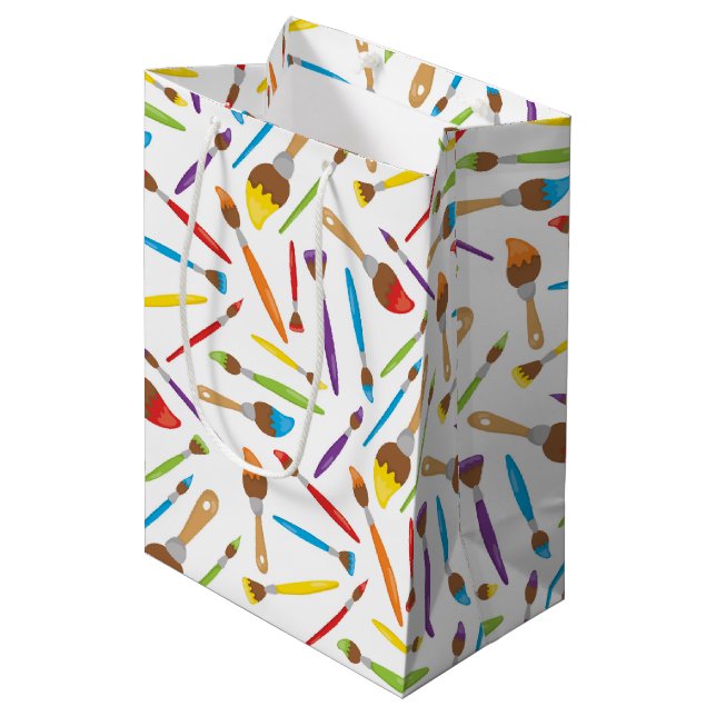 Sac Cadeau Moyen Petit artiste motif (Devant Angle)