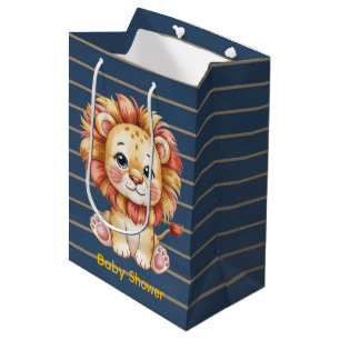 Sac Cadeau Moyen Petit Baby shower Lion Boy