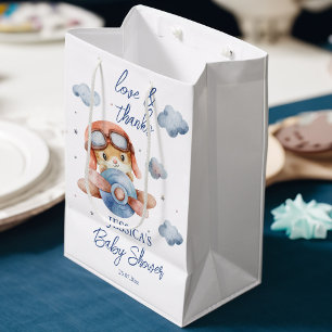 Sac Cadeau Moyen Petit petit baby shower d'avion pilote faveur