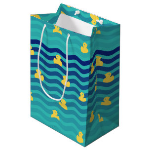 Sac Cadeau Moyen Petits canards jaunes flottants