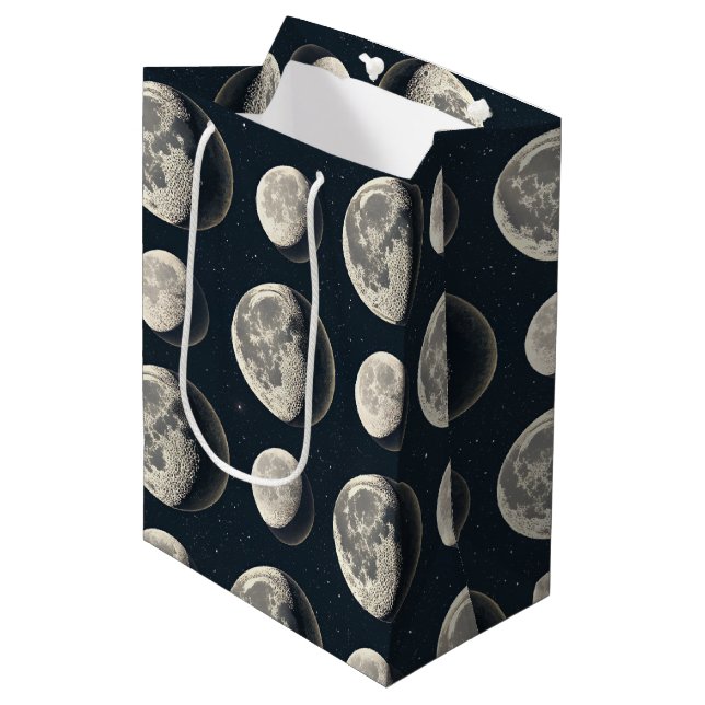 Sac Cadeau Moyen Phase Lunaire Céleste (3) (Devant Angle)