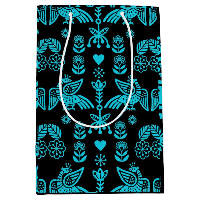 Sac Cadeau Moyen Phoenix Bird Fold Art Imprimer (Devant)