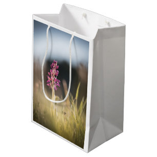 Sac Cadeau Moyen Photo de la nature sauvage de l'orchidée