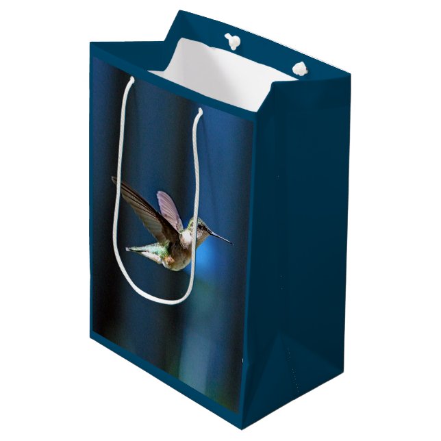 Sac Cadeau Moyen Photo de Wildlife Hummingbird (Devant Angle)